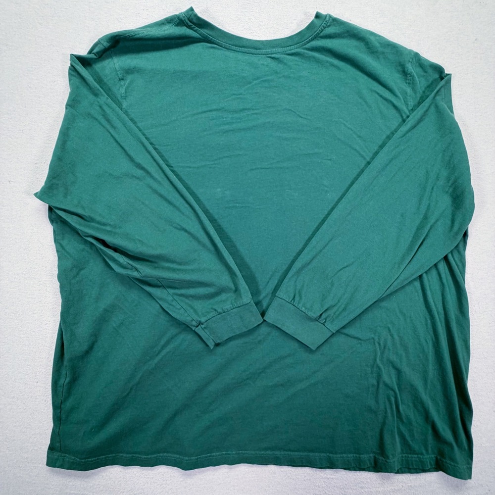 KingSize Mens T-Shirt Tall Fit Green Long Sleeve Pocket Tee 7XL‎ Tall - Picture 6 of 7